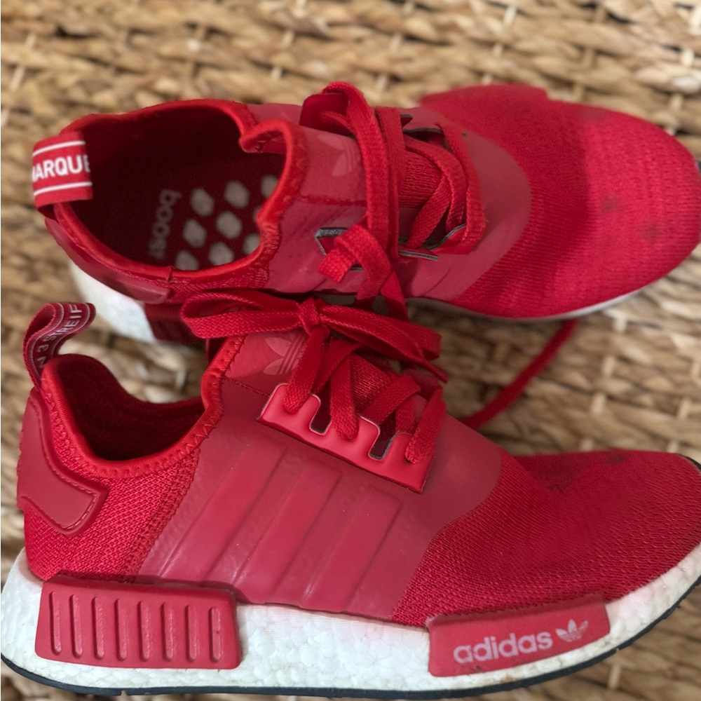 Adidas Red Sneakers Modern Sock-Like Design